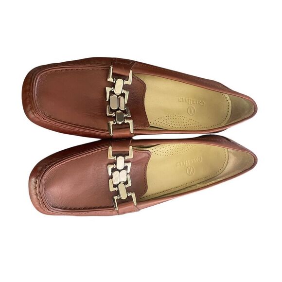 Coke Haan Anjali Leather Loafers Brown Women’s 7.5 B - Picture 5 of 13